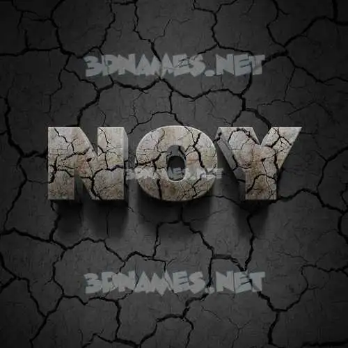 noy in Cracked Stone style - 3D name wallpaper noy in Cracked Stone style - 3D name wallpaper