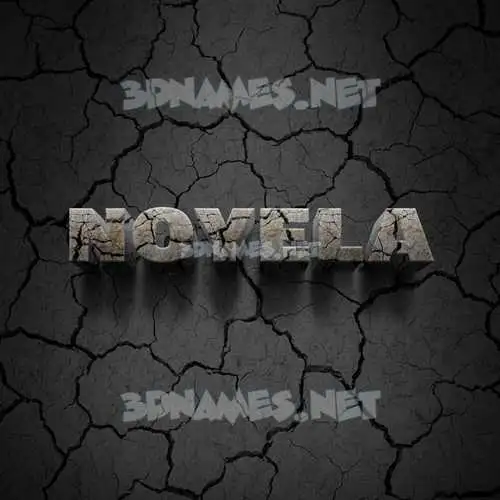noyela in Cracked Stone style - 3D name wallpaper noyela in Cracked Stone style - 3D name wallpaper