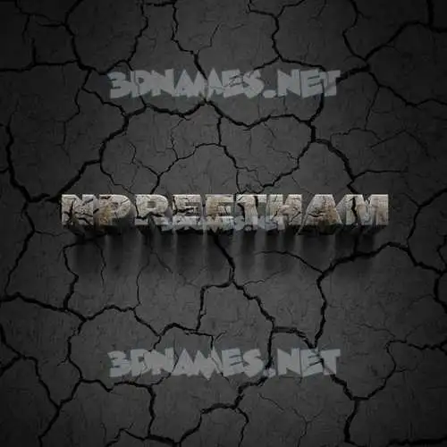 npreetham in Cracked Stone style - 3D name wallpaper npreetham in Cracked Stone style - 3D name wallpaper