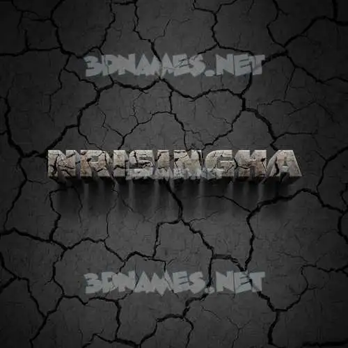 nrisingha in Cracked Stone style - 3D name wallpaper nrisingha in Cracked Stone style - 3D name wallpaper