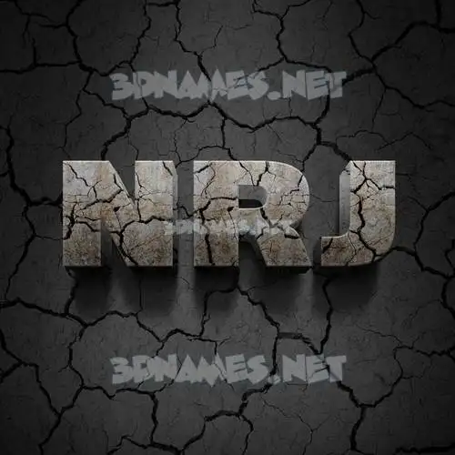nrj in Cracked Stone style - 3D name wallpaper nrj in Cracked Stone style - 3D name wallpaper