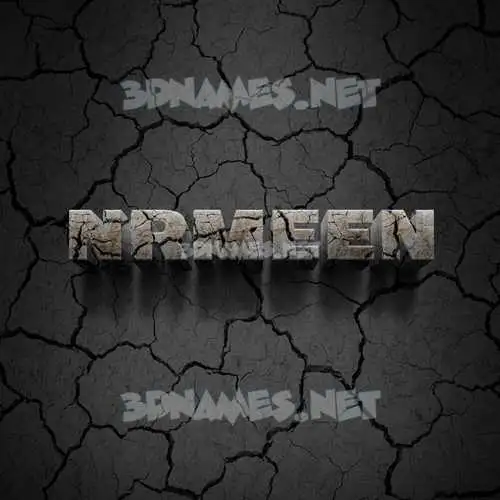 nrmeen in Cracked Stone style - 3D name wallpaper nrmeen in Cracked Stone style - 3D name wallpaper