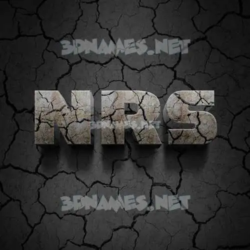 nrs in Cracked Stone style - 3D name wallpaper nrs in Cracked Stone style - 3D name wallpaper