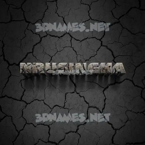 nrusingha in Cracked Stone style - 3D name wallpaper