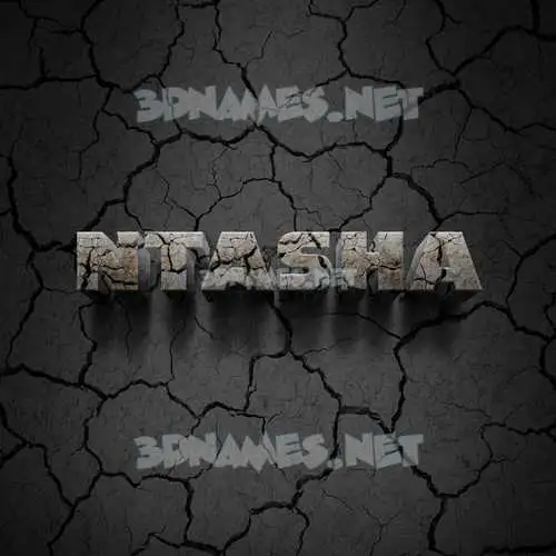 ntasha in Cracked Stone style - 3D name wallpaper ntasha in Cracked Stone style - 3D name wallpaper
