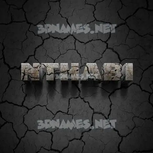 nthabi in Cracked Stone style - 3D name wallpaper nthabi in Cracked Stone style - 3D name wallpaper