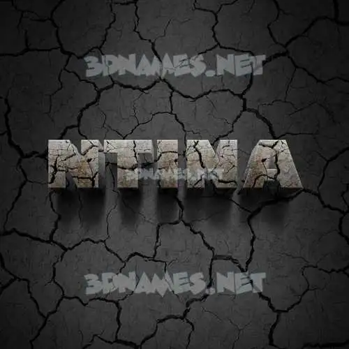 ntina in Cracked Stone style - 3D name wallpaper ntina in Cracked Stone style - 3D name wallpaper