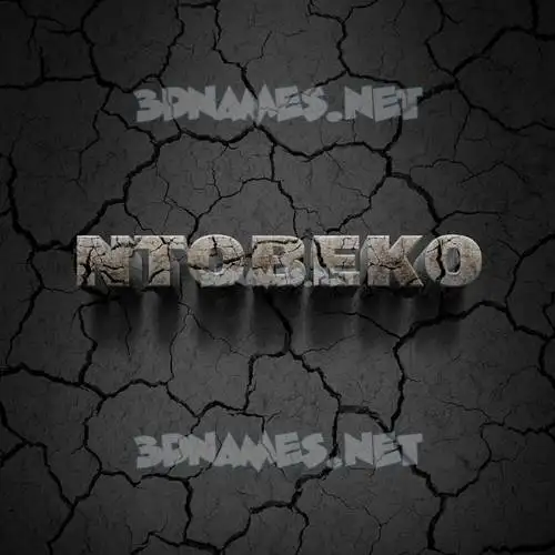 ntobeko in Cracked Stone style - 3D name wallpaper ntobeko in Cracked Stone style - 3D name wallpaper