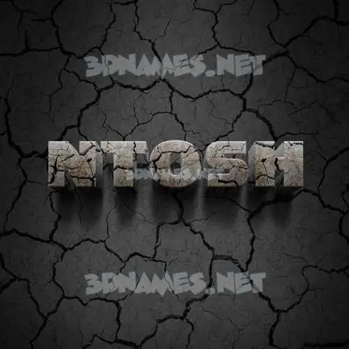 ntosh in Cracked Stone style - 3D name wallpaper ntosh in Cracked Stone style - 3D name wallpaper