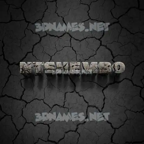 ntshembo in Cracked Stone style - 3D name wallpaper ntshembo in Cracked Stone style - 3D name wallpaper