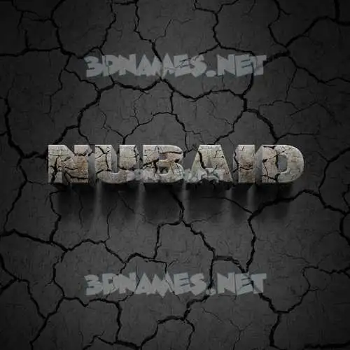 nubaid in Cracked Stone style - 3D name wallpaper nubaid in Cracked Stone style - 3D name wallpaper