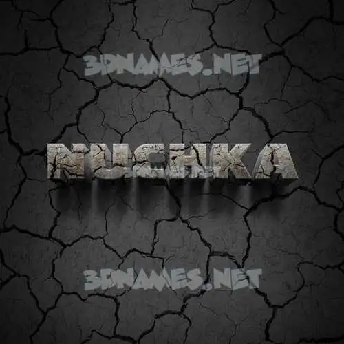 nuchka in Cracked Stone style - 3D name wallpaper nuchka in Cracked Stone style - 3D name wallpaper