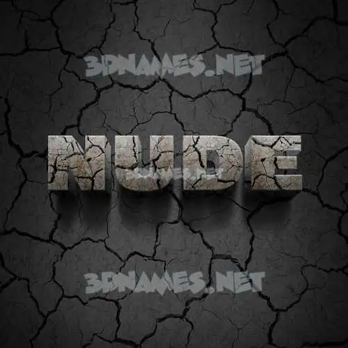 nude in Cracked Stone style - 3D name wallpaper nude in Cracked Stone style - 3D name wallpaper