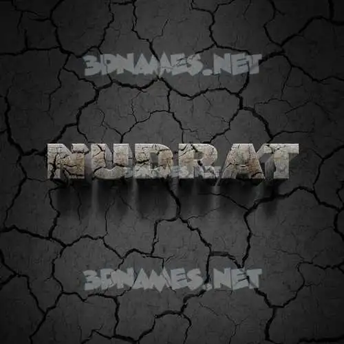 nudrat in Cracked Stone style - 3D name wallpaper nudrat in Cracked Stone style - 3D name wallpaper