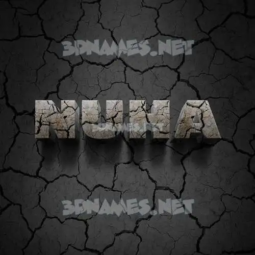 nuha in Cracked Stone style - 3D name wallpaper nuha in Cracked Stone style - 3D name wallpaper