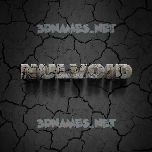 nulvoid in Cracked Stone style - 3D name wallpaper nulvoid in Cracked Stone style - 3D name wallpaper