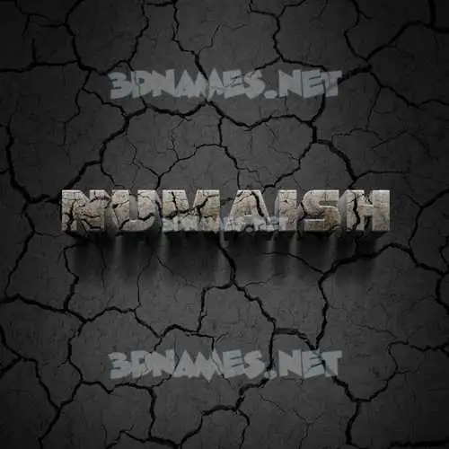 numaish in Cracked Stone style - 3D name wallpaper numaish in Cracked Stone style - 3D name wallpaper