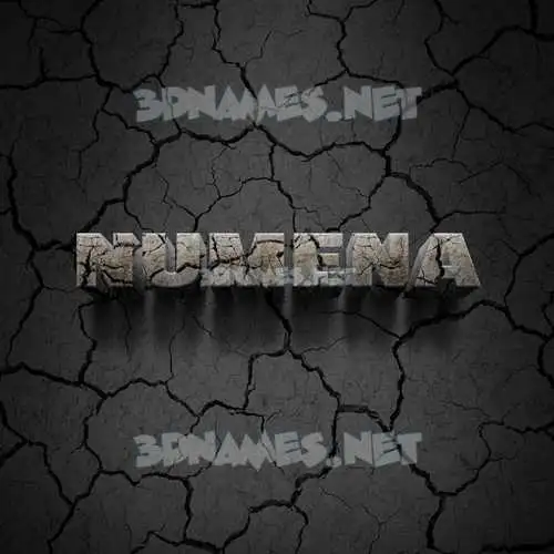 numena in Cracked Stone style - 3D name wallpaper numena in Cracked Stone style - 3D name wallpaper