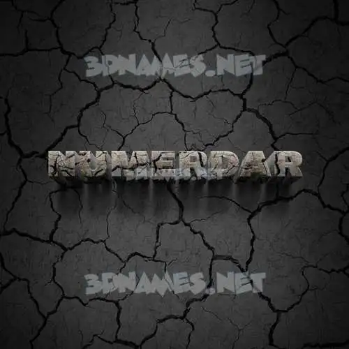 numerdar in Cracked Stone style - 3D name wallpaper numerdar in Cracked Stone style - 3D name wallpaper
