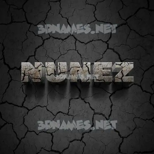 nunez in Cracked Stone style - 3D name wallpaper nunez in Cracked Stone style - 3D name wallpaper
