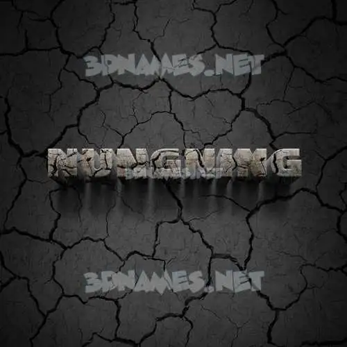 nungning in Cracked Stone style - 3D name wallpaper nungning in Cracked Stone style - 3D name wallpaper