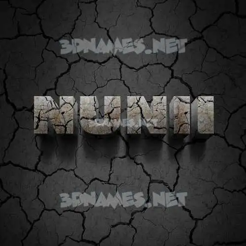 nunii in Cracked Stone style - 3D name wallpaper nunii in Cracked Stone style - 3D name wallpaper