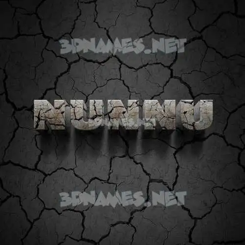nunnu in Cracked Stone style - 3D name wallpaper nunnu in Cracked Stone style - 3D name wallpaper