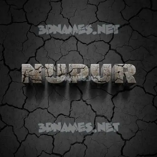 nupur in Cracked Stone style - 3D name wallpaper