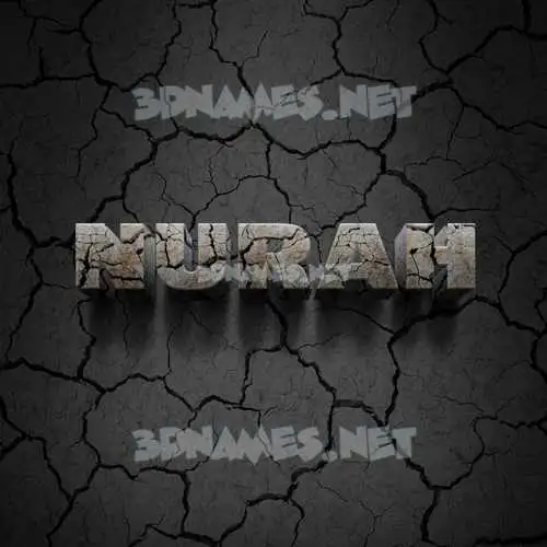 nurah in Cracked Stone style - 3D name wallpaper nurah in Cracked Stone style - 3D name wallpaper
