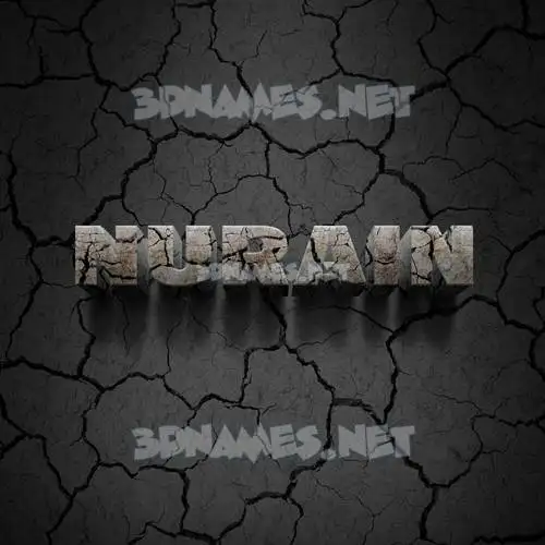nurain in Cracked Stone style - 3D name wallpaper nurain in Cracked Stone style - 3D name wallpaper
