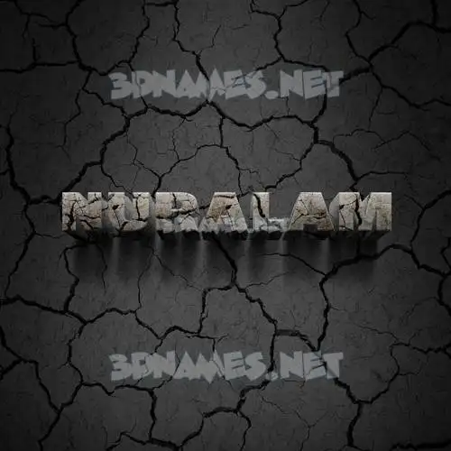 nuralam in Cracked Stone style - 3D name wallpaper nuralam in Cracked Stone style - 3D name wallpaper