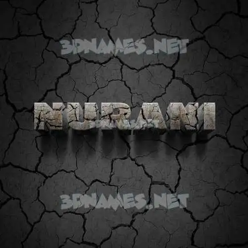 nurani in Cracked Stone style - 3D name wallpaper nurani in Cracked Stone style - 3D name wallpaper