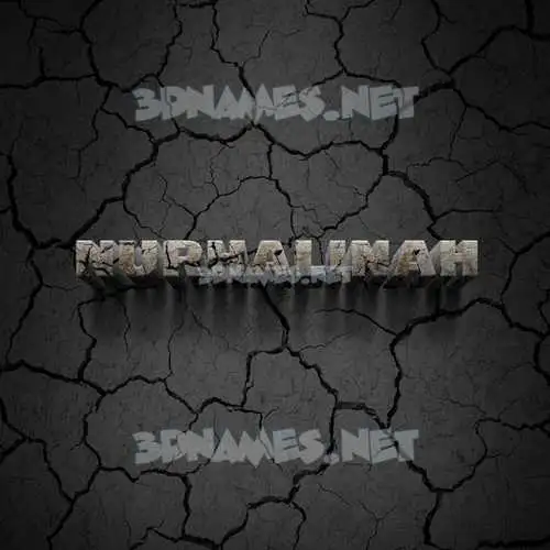 nurhalinah in Cracked Stone style - 3D name wallpaper nurhalinah in Cracked Stone style - 3D name wallpaper