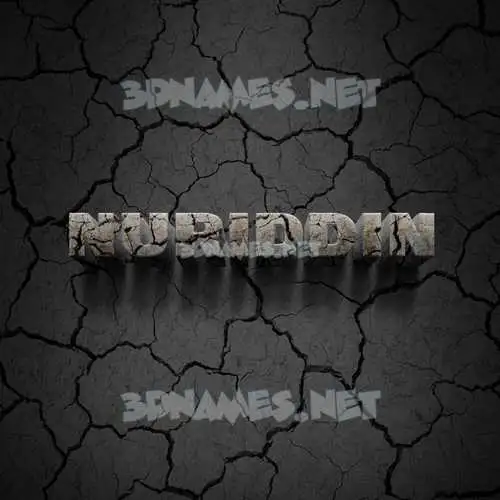 nuriddin in Cracked Stone style - 3D name wallpaper nuriddin in Cracked Stone style - 3D name wallpaper