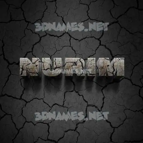 nurim in Cracked Stone style - 3D name wallpaper nurim in Cracked Stone style - 3D name wallpaper