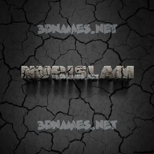 nurislam in Cracked Stone style - 3D name wallpaper nurislam in Cracked Stone style - 3D name wallpaper