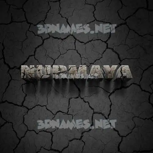 nurmaya in Cracked Stone style - 3D name wallpaper nurmaya in Cracked Stone style - 3D name wallpaper