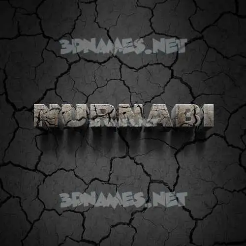 nurnabi in Cracked Stone style - 3D name wallpaper nurnabi in Cracked Stone style - 3D name wallpaper