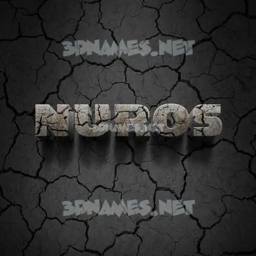 nuros in Cracked Stone style - 3D name wallpaper nuros in Cracked Stone style - 3D name wallpaper