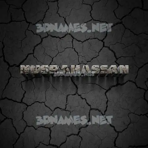 nusrahassan in Cracked Stone style - 3D name wallpaper nusrahassan in Cracked Stone style - 3D name wallpaper