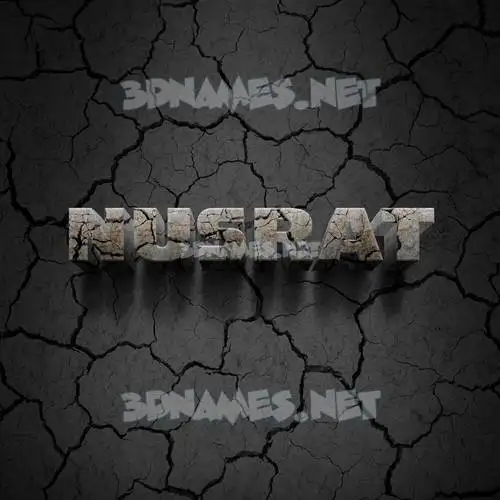 nusrat in Cracked Stone style - 3D name wallpaper nusrat in Cracked Stone style - 3D name wallpaper