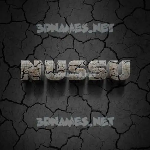nussu in Cracked Stone style - 3D name wallpaper nussu in Cracked Stone style - 3D name wallpaper