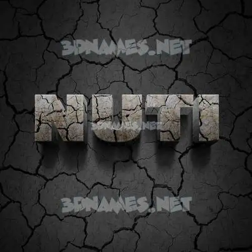 nuti in Cracked Stone style - 3D name wallpaper nuti in Cracked Stone style - 3D name wallpaper