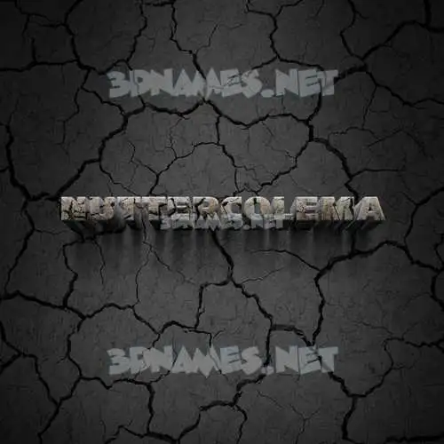 nuttercolema in Cracked Stone style - 3D name wallpaper nuttercolema in Cracked Stone style - 3D name wallpaper