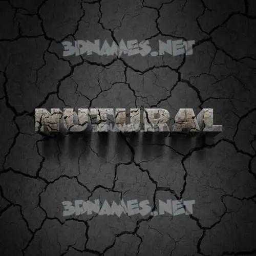 nutural in Cracked Stone style - 3D name wallpaper nutural in Cracked Stone style - 3D name wallpaper
