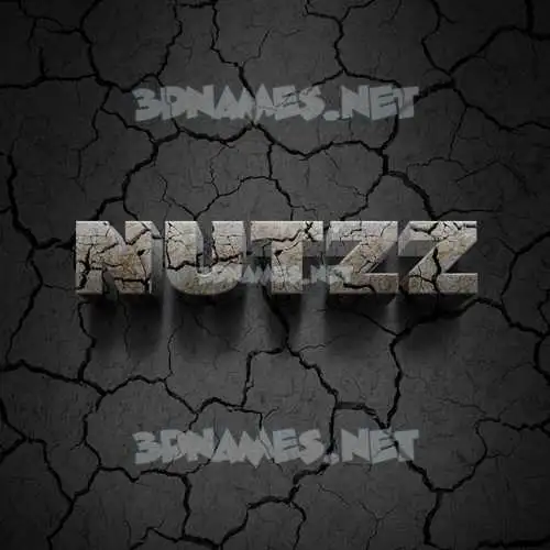 nutzz in Cracked Stone style - 3D name wallpaper nutzz in Cracked Stone style - 3D name wallpaper