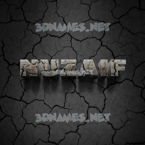 nuzaif in Cracked Stone style - 3D name wallpaper nuzaif in Cracked Stone style - 3D name wallpaper