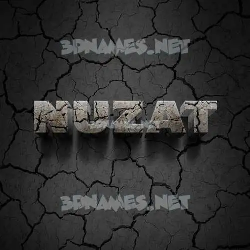 nuzat in Cracked Stone style - 3D name wallpaper nuzat in Cracked Stone style - 3D name wallpaper