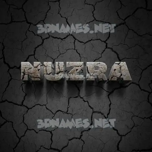 nuzra in Cracked Stone style - 3D name wallpaper nuzra in Cracked Stone style - 3D name wallpaper
