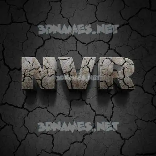 nvr in Cracked Stone style - 3D name wallpaper nvr in Cracked Stone style - 3D name wallpaper